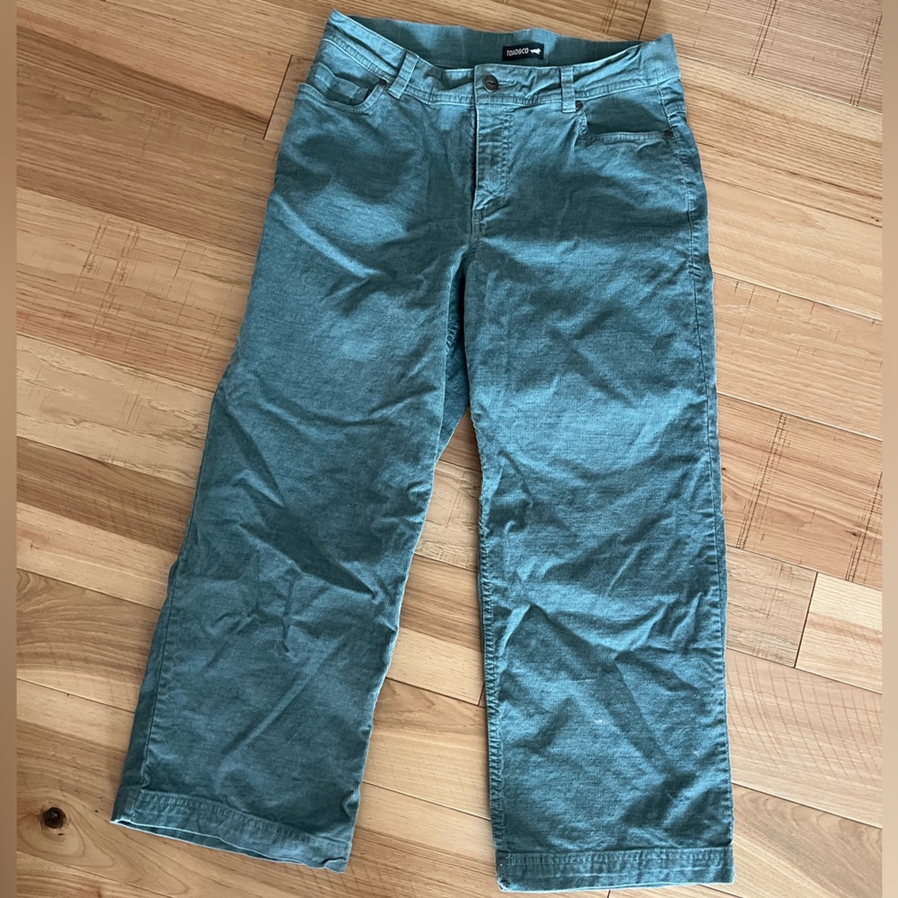 Teal Wide-Leg Pants